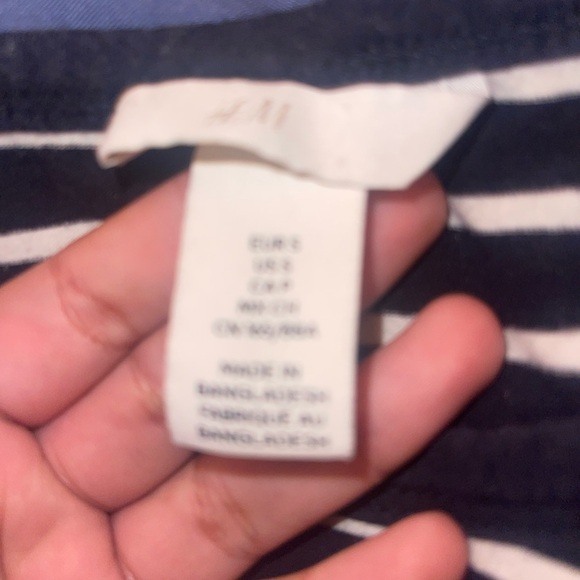 H&M Black and White Striped Top - Picture 3 of 3